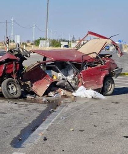 Feci kaza, otomobil bu hale geldi