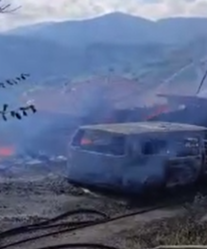 Komşusunu öldürdü, evini ve arabasını ateşe verdi