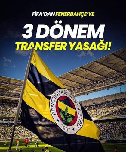 FIFA'dan Fenerbahçe'ye şok!