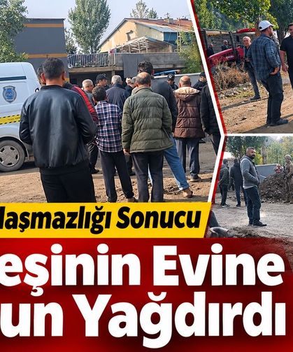 Toprak anlaşmazlığı sonucu kardeşinin evine kurşun yağdırdı