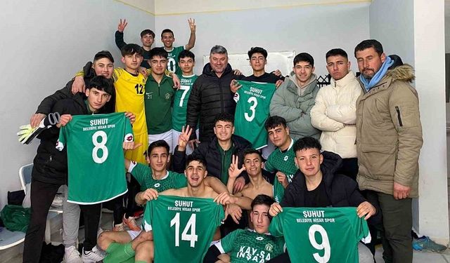 Afyonkarahisar U18 Futbol Ligi’nde şampiyon Şuhut Hisarpor