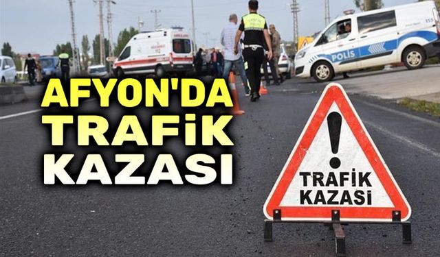 Sandıklı'da trafik kazası, 2 yaralı