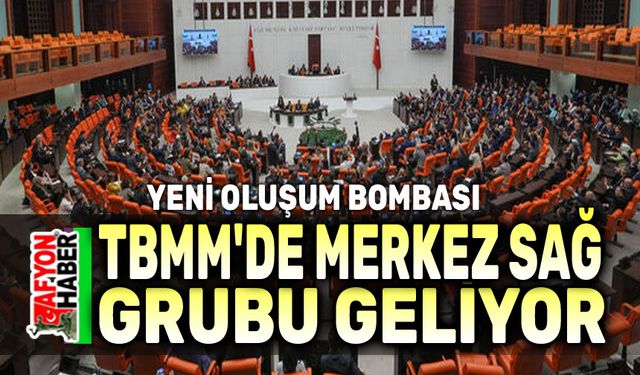 TBMM'de merkez sağ bir grup geliyor!..