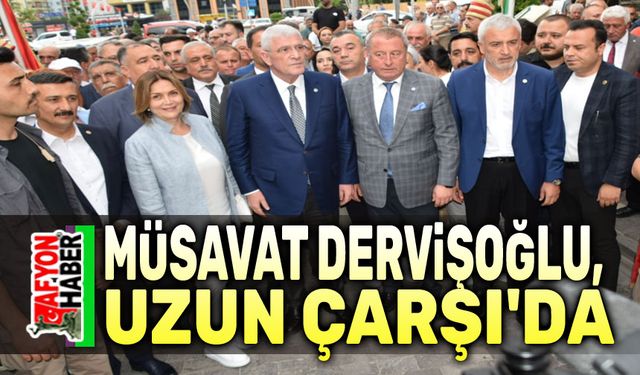 Müsavat Dervişoğlu, Uzun Çarşıda vatandaşı dinledi