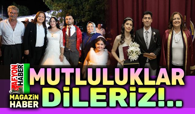 Genç çiftlere mutluluklar dileriz...