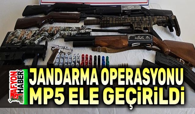 Bir evden MP5 ele geçirildi