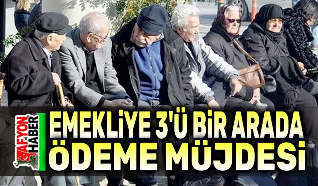 Emekliye üçü bir arada ödeme müjdesi!..