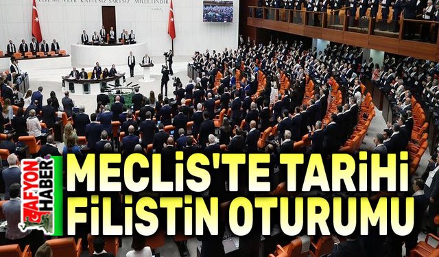 TBMM'de tarihi Filistin oturumu