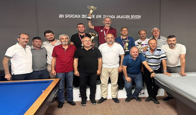 Afyon'da Üç Bant Bilardo İl Şampiyonası tamamlandı