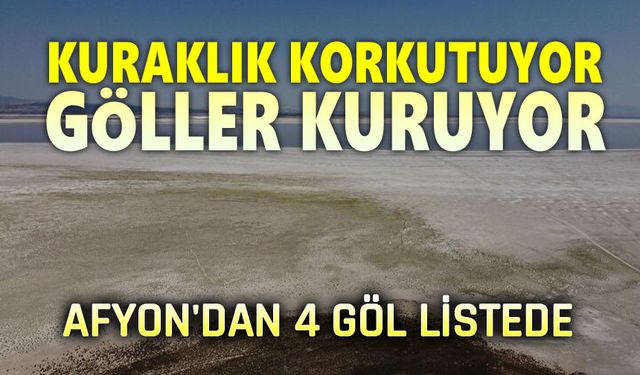 Tehlike çok büyük, göller kuruyor!..