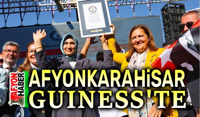 Gastro Afyon'da tarihi an!.. Afyonkarahisar Guiness'te!..