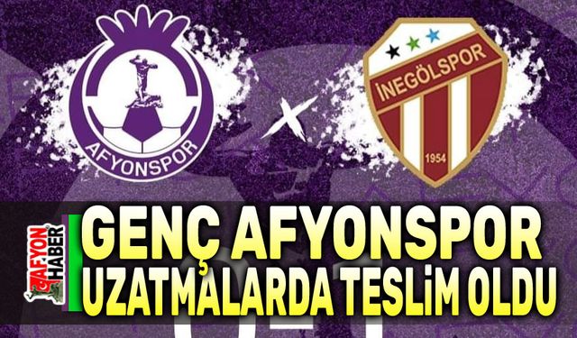 Genç Afyonspor uzatmalarda teslim oldu