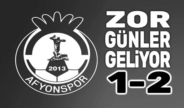 Afyonspor, kendi evinde mağlup