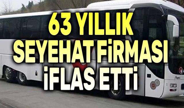 63 yıllık dev seyehat firması iflas etti