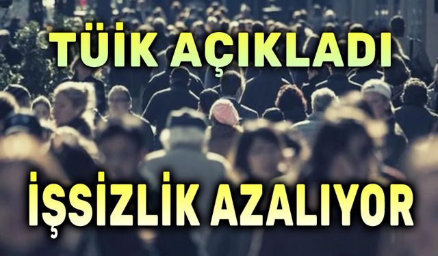 TÜİK: Türkiye'de işsizlik azalıyor