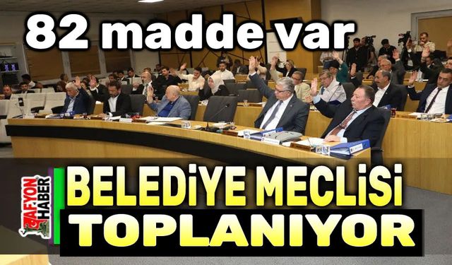 Afyonkarahisar Belediye Meclisi, 1 Kasım'da toplanıyor