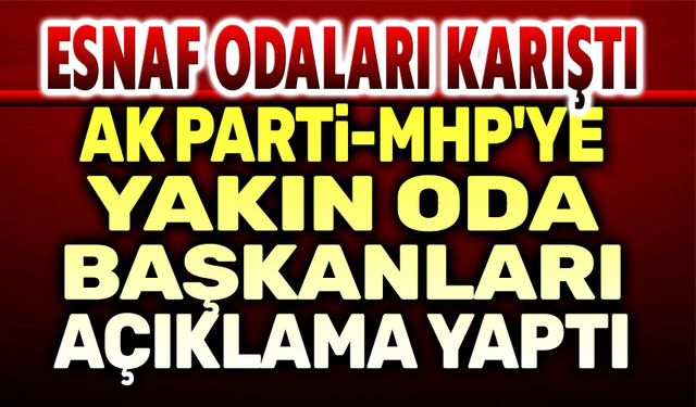 Afyon'da esnaf başkanlarının arasına siyaset girdi