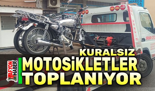 Afyon'da motosiklet denetimleri