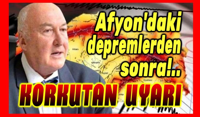 Prof. Ahmet Ercan'dan Afyon depremleri açıklaması