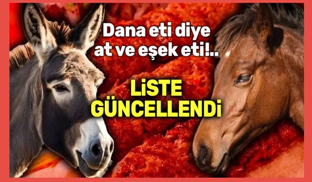 Dana eti diye eşek eti yedirmişler!..