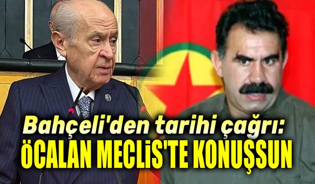 Devlet Bahçeli'den tarihi çağrı