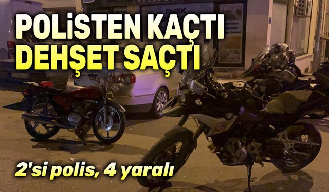 Polisten kaçan motosiklet dehşet saçtı!..