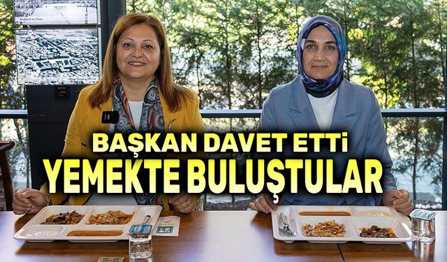 Vali ve Başkan... Birlikte yemek yediler