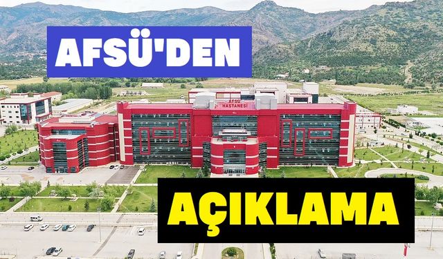 AFSÜ'den açıklama