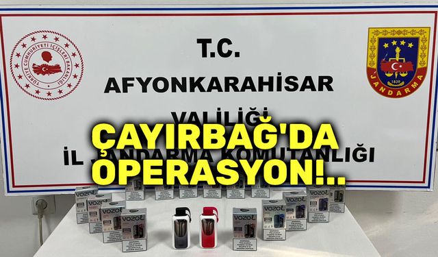 Afyon'da kaçak elektronik sigara operasyonu