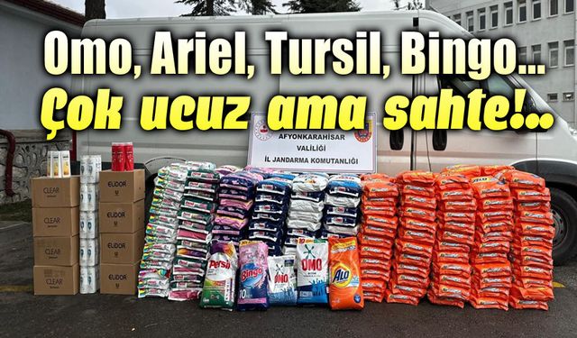 Marka basılmış sahte deterjan operasyonu!..