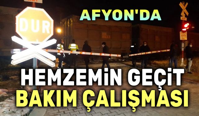 Afyonkarahisar Belediyesi’nden hemzemin geçit açıklaması