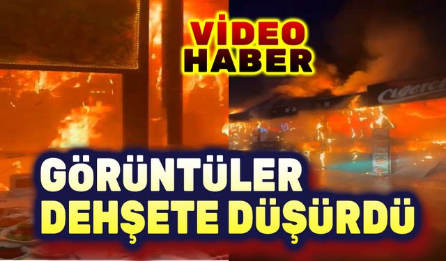 Afyon'daki yangından feci görüntüler