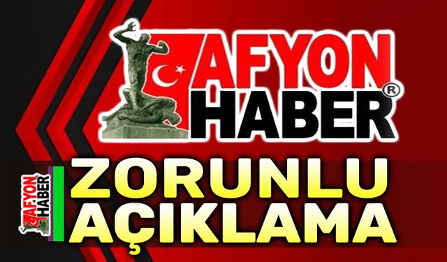 Afyonhaber'den zorunlu açıklama!..