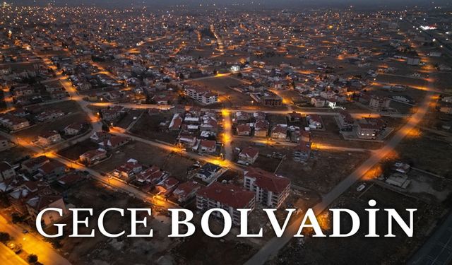 Bolvadin'in gece manzaraları büyüledi!..