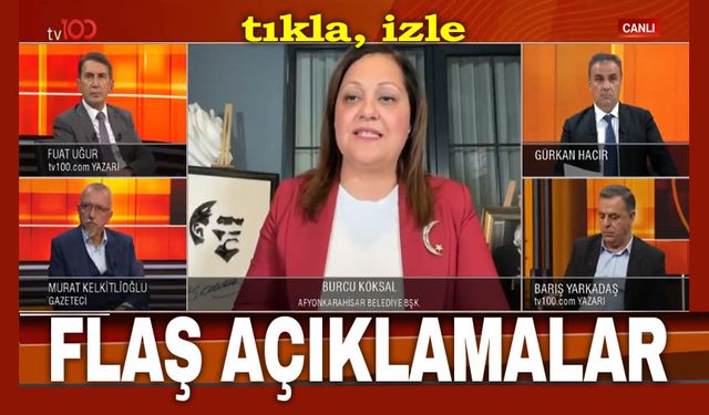 Burcu Köksal'dan TV100'de flaş açıklamalar