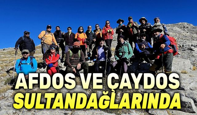 AFDOS ve ÇAYDOS, Sultandağlarına tırmandı