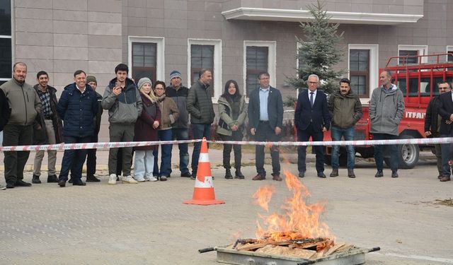 DKMP’de yangın tatbikatı