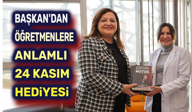 Başkan Burcu Köksal'dan öğretmenlere anlamlı hediye