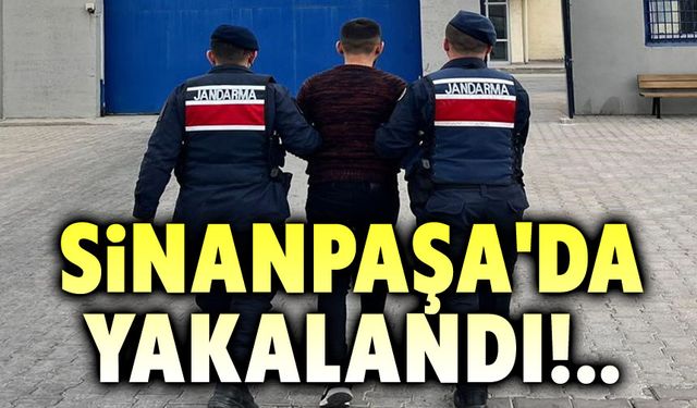 Aranması olan şahıs Sinanpaşa'da yakalandı