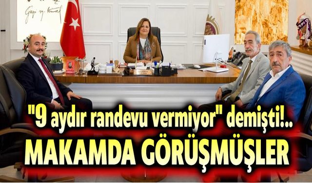 Cengiz Üstün, Başkan Burcu Köksal'la makamda görüşmüş