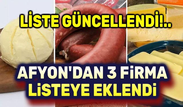 Gıdada tağşiş ve hile: Afyon'dan 3 firma listeye eklendi