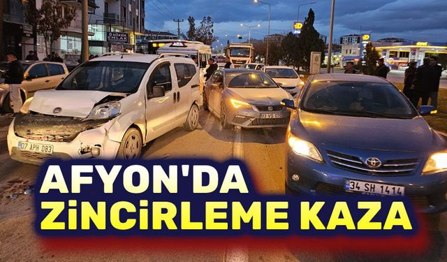 Afyon'da zincirleme kaza, 7 yaralı