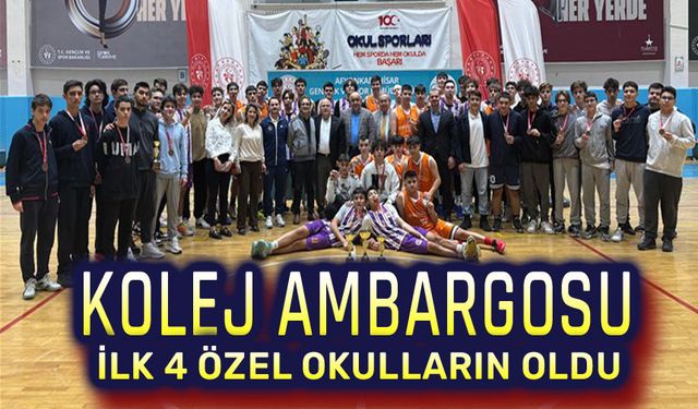 Afyon'da lise basketbolda kolejler ambargosu!..