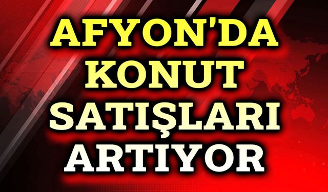 Afyon'da konut satışları arttı