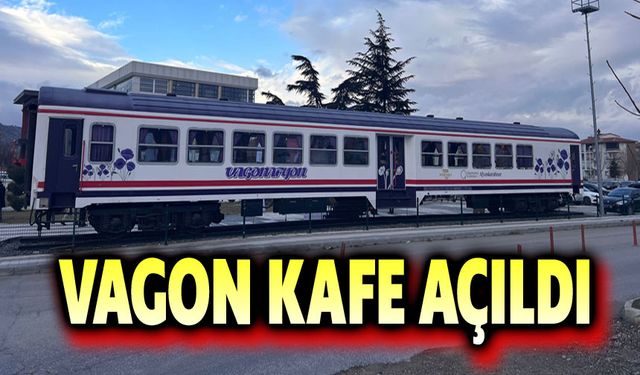 Afyon'da Vagon Kafe hizmete açıldı!..