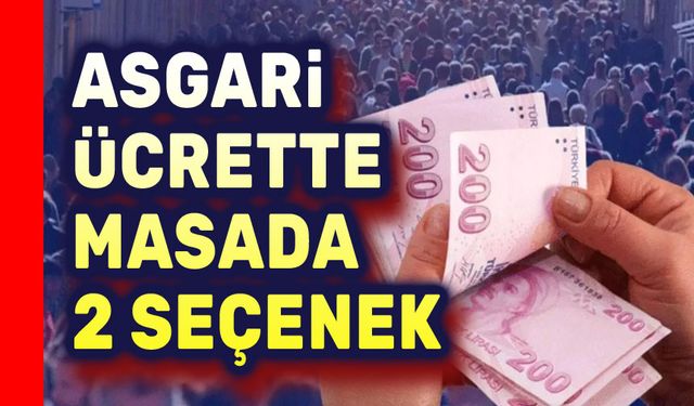 Asgari ücrette iki seçenek masada!..