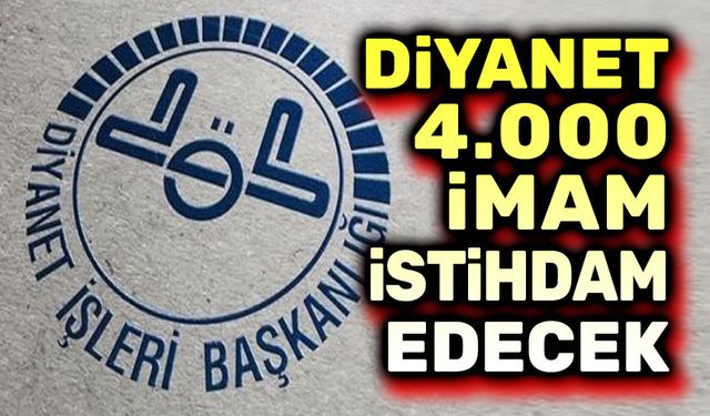 Diyanet, 4000 imam istihdam edecek