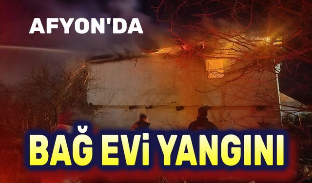 Afyon'da bağ evi yangını!..