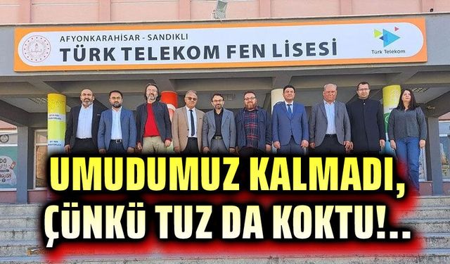 Hürriyetçi Eğitim Sen: Umudumuz kalmadı, çünkü tuz koktu!..