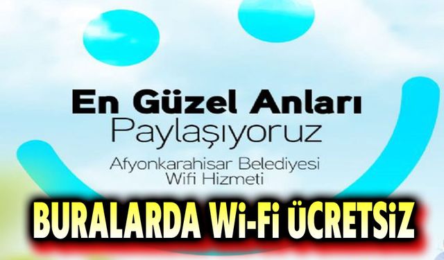 Sosyal tesislerde ücretsiz internet!..